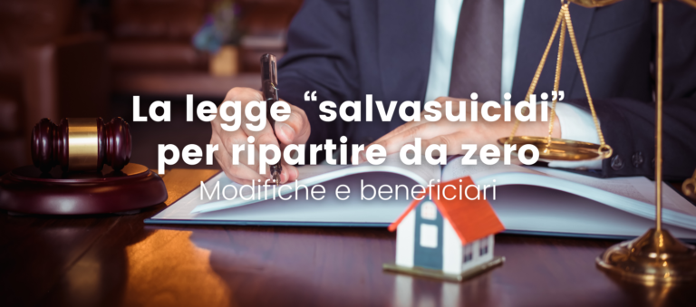 Legge “salvasuicidi” un modo per ripartire da zero