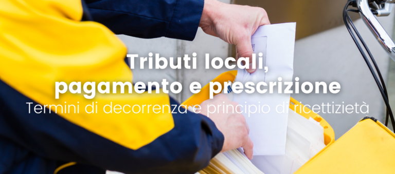 Pagamento e prescrizione dei tributi locali